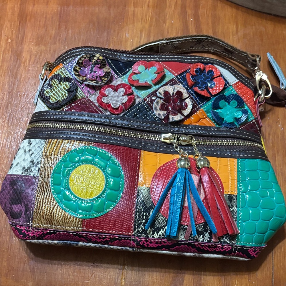 Multicolor Patchwork Women's Bag